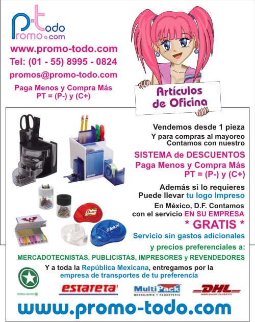 Artículos de oficina promocionales